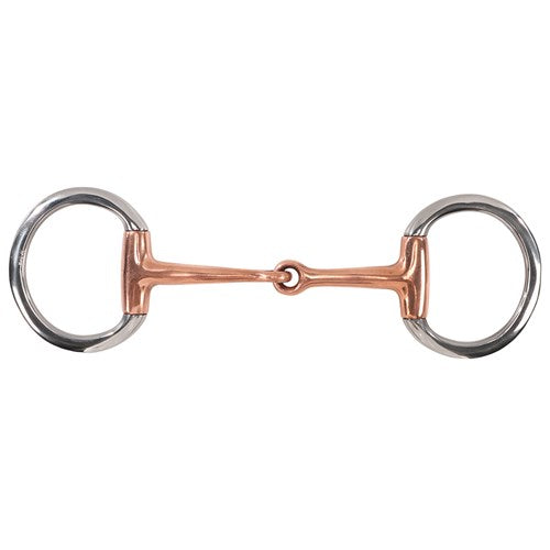 STC Eggbutt Snaffle with Thin Copper Mouth