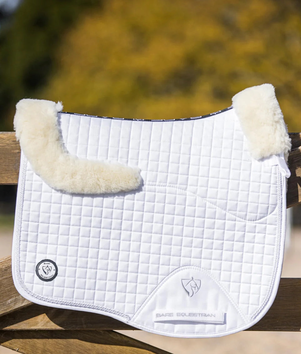 BARE Deluxe Merino Saddle Pad - White