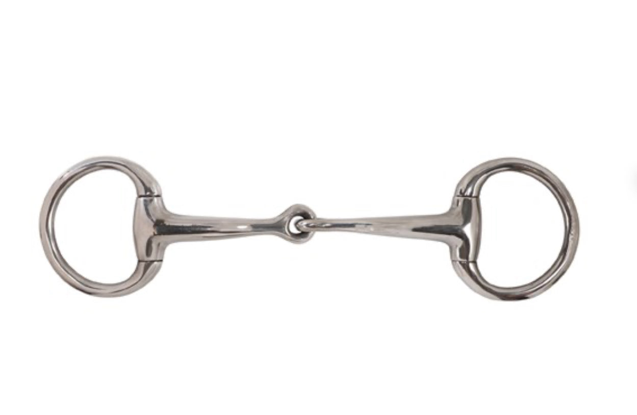 Curved small eggbutt snaffle 12.5cm