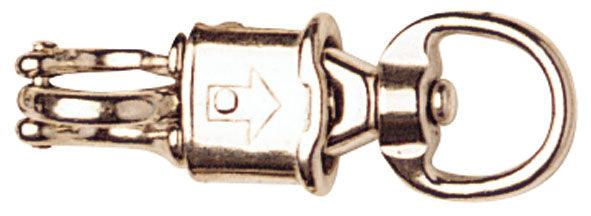 STC Nickel Plated Round Swivel Eye Panic Snaphook
