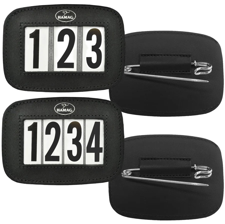 Hamag Leather Saddle Pad Number Holders