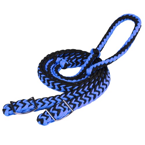 Braided barrel reins