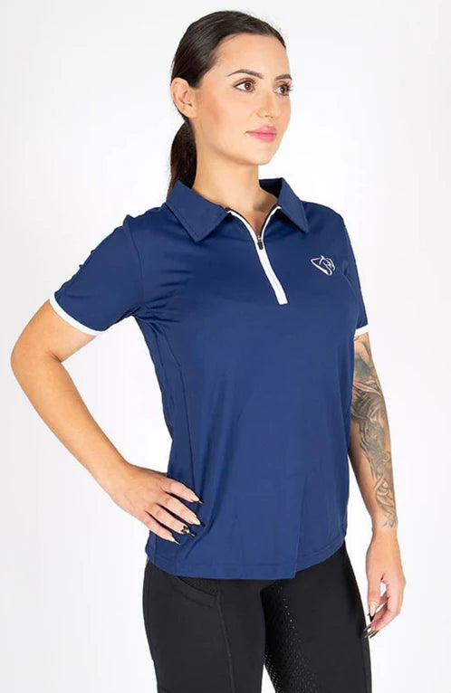 Bare Equestrian Active Mesh Polo