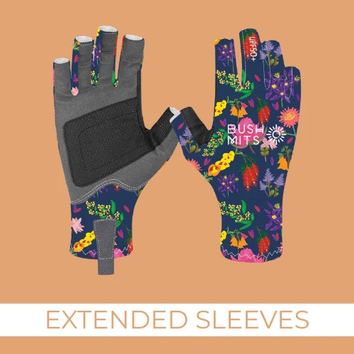 Bush Mits Australain Bush Flower Sun Protection Gloves