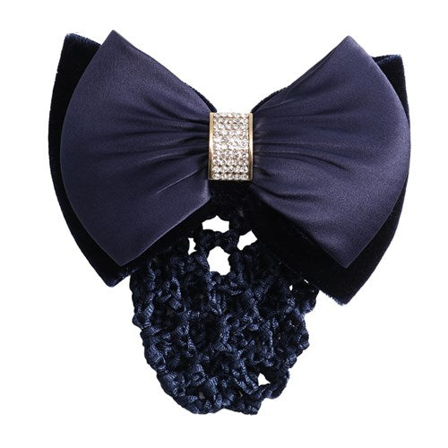 Crystal Row Show Bow & Hair Net