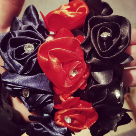 Mp Rose & Diamonte Scrunchie