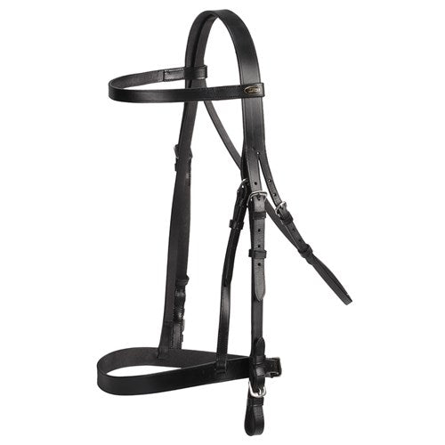 Norfolk Snaffle Bridle- black