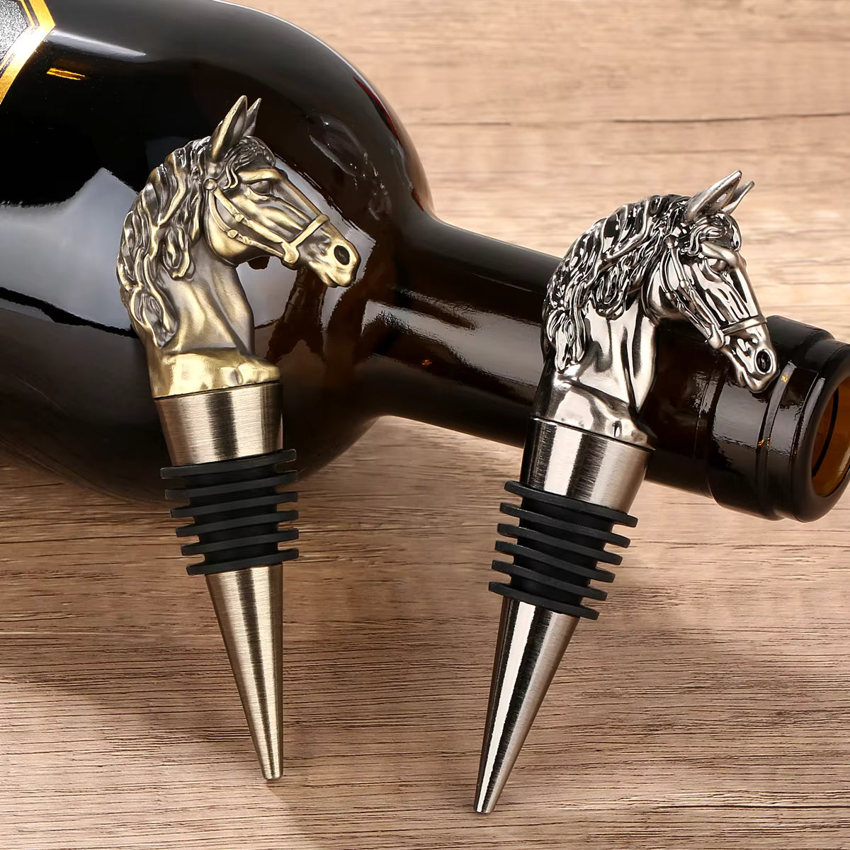 Horse Head Wine Stopper In Bag
