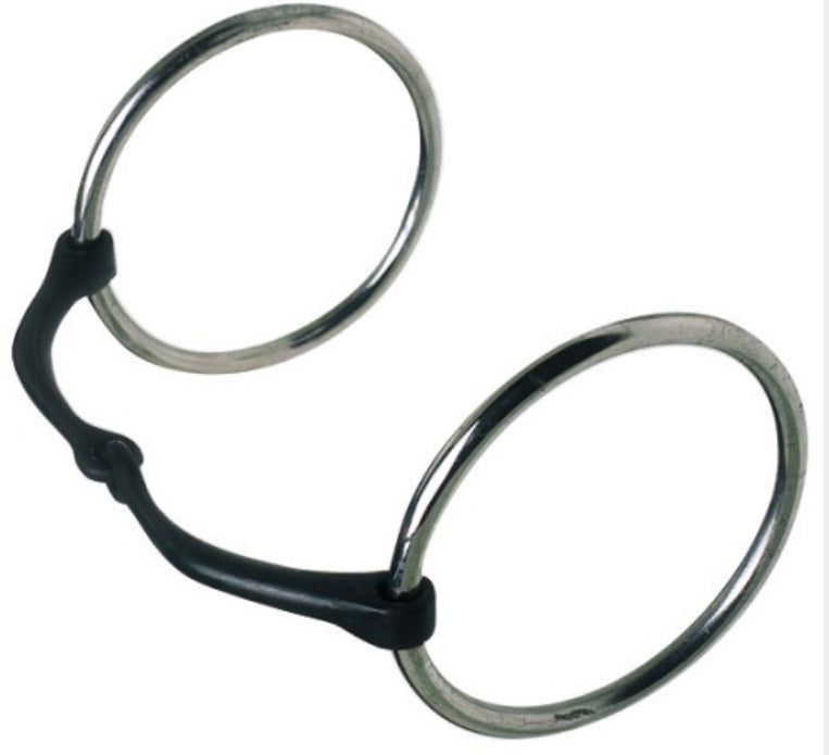 Oz Bitz Sweet Iron Snaffle with Medium Mouth and 3.5” Rings
