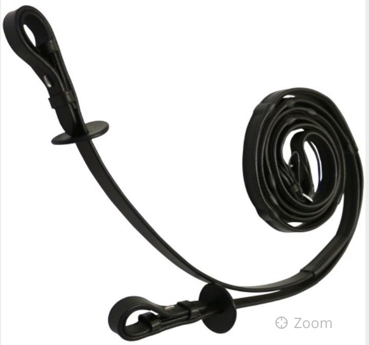 Jeremy and Lord Covered Leather Grip Stop Reins Nappa