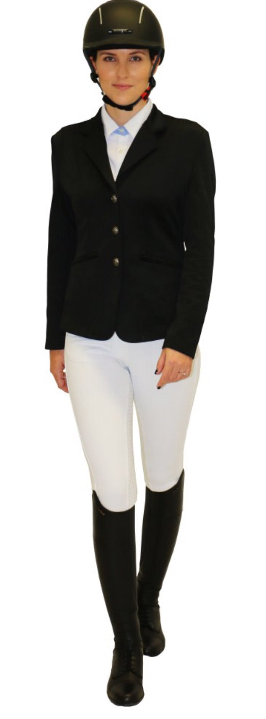 Huntington Hi-Waisted Breeches w/ Full Seat Gel White