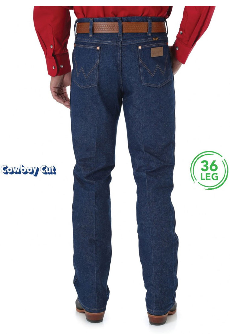 Wrangler Men’s Cowboy Cut Slim Fit Jeans 36 Leg
