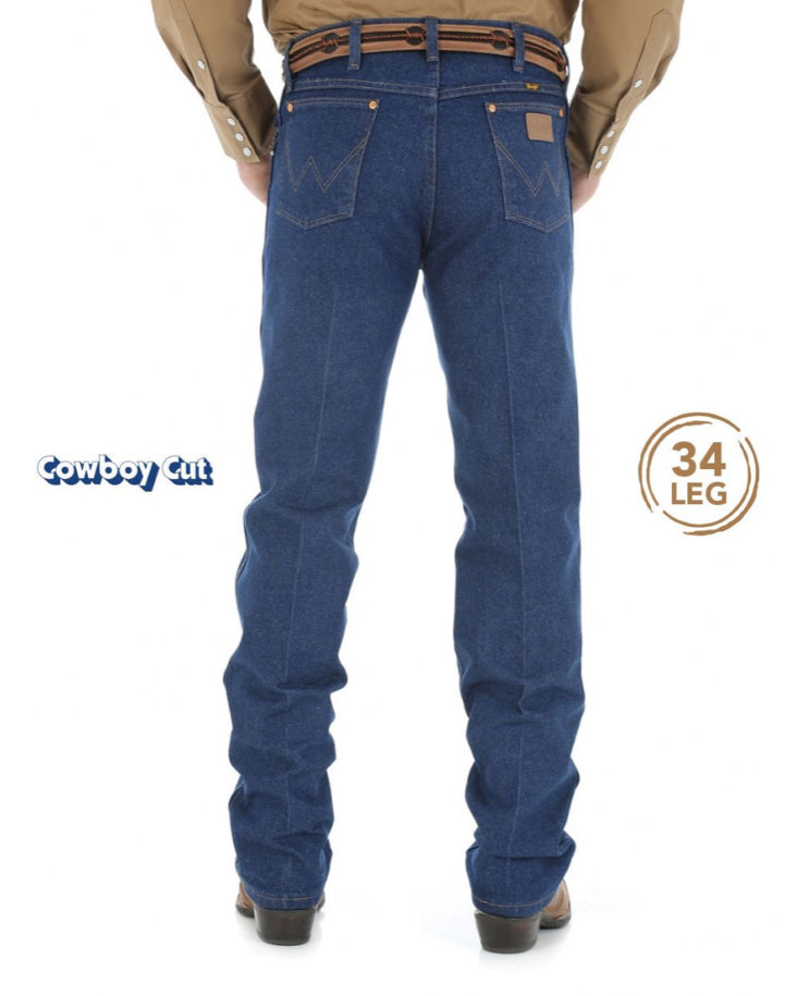 Wrangler Men’s Cowboy Cut Original Fit Jeans 34 Leg