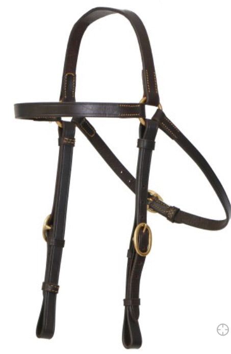Stockmaster 3/4" Barcoo Bridle USA Leather Cob