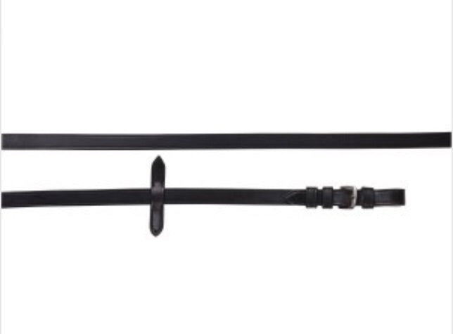 Norfolk Plain Leather Reins Black