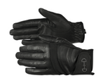 Horze Womens Leather Mesh Gloves with Bling Detail