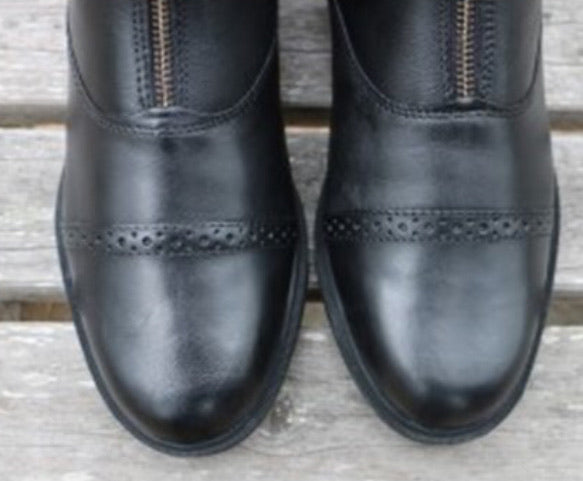 STC Huntington Ladies Leather Zipper Front Boots