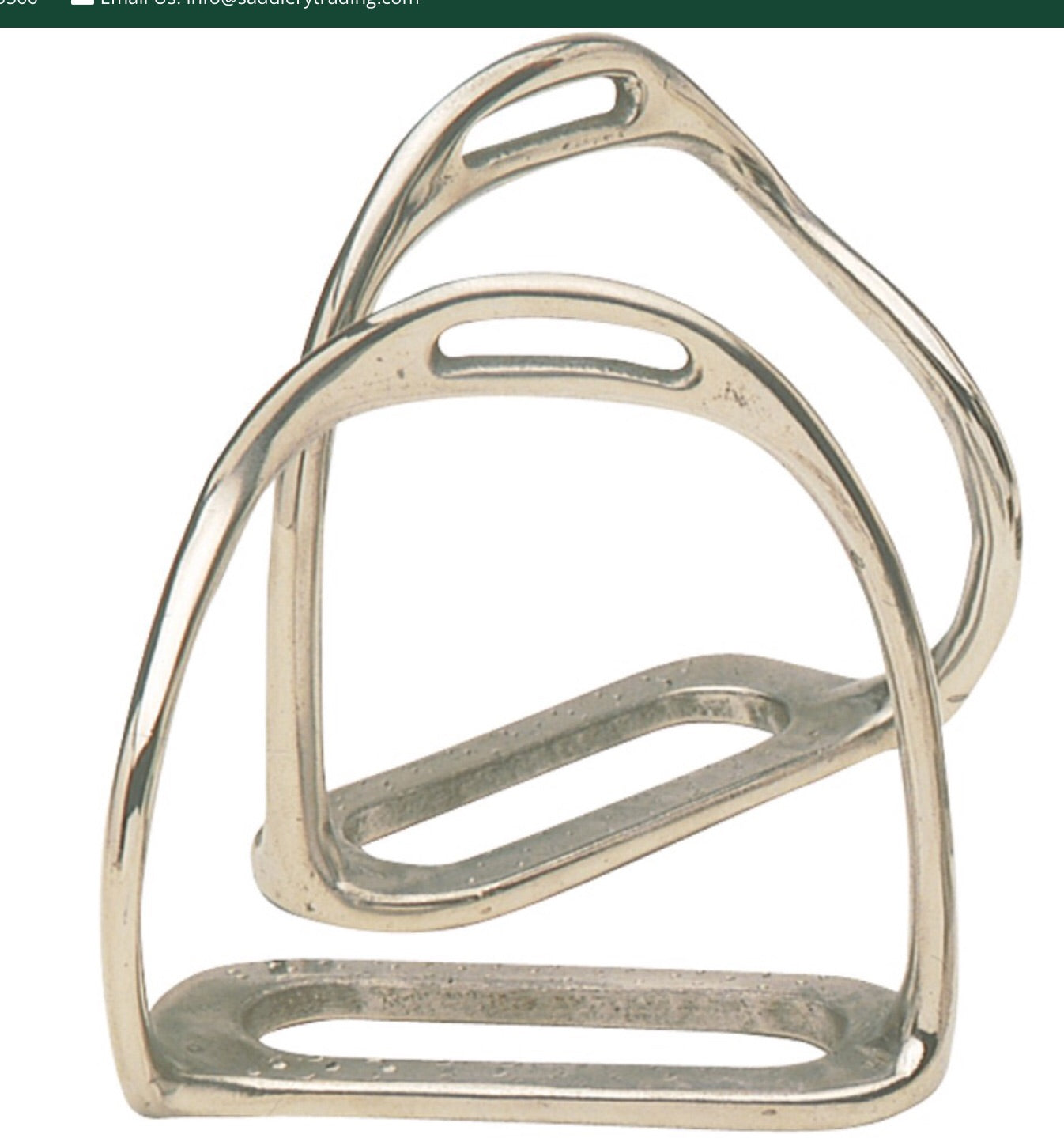 Equisteel Bent Leg Safety Stirrups Chrome Plated