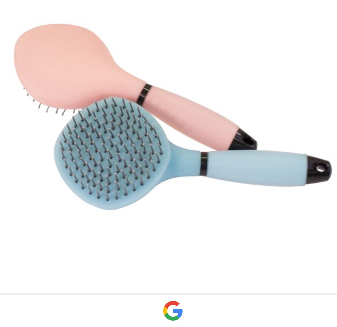 Gel grip mane and tail brush