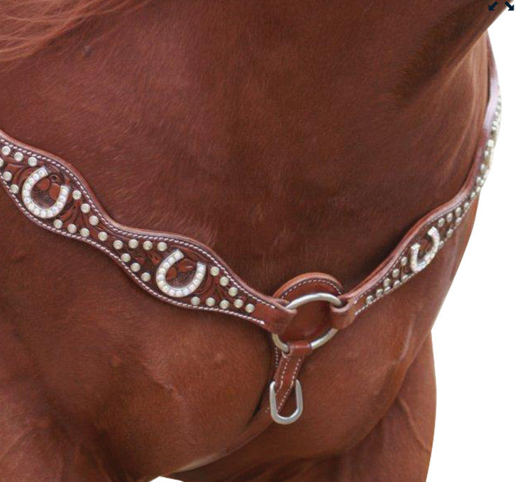 NEW Navaho Horseshoe Bling Western Breastplate
