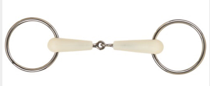 STC Happy Mouth Loose Ring Snaffle Bit with Jointed Mouth