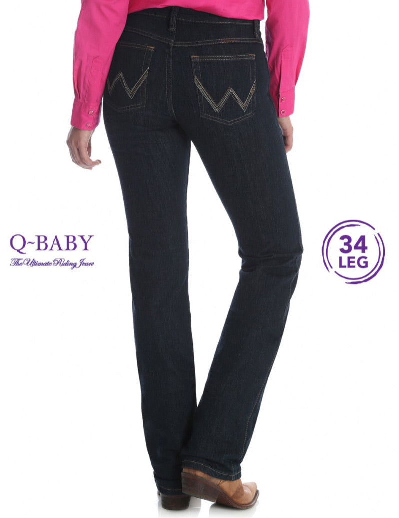 Wrangler Womens Q Baby Ultimate Riding Jean DARK DYNASTY