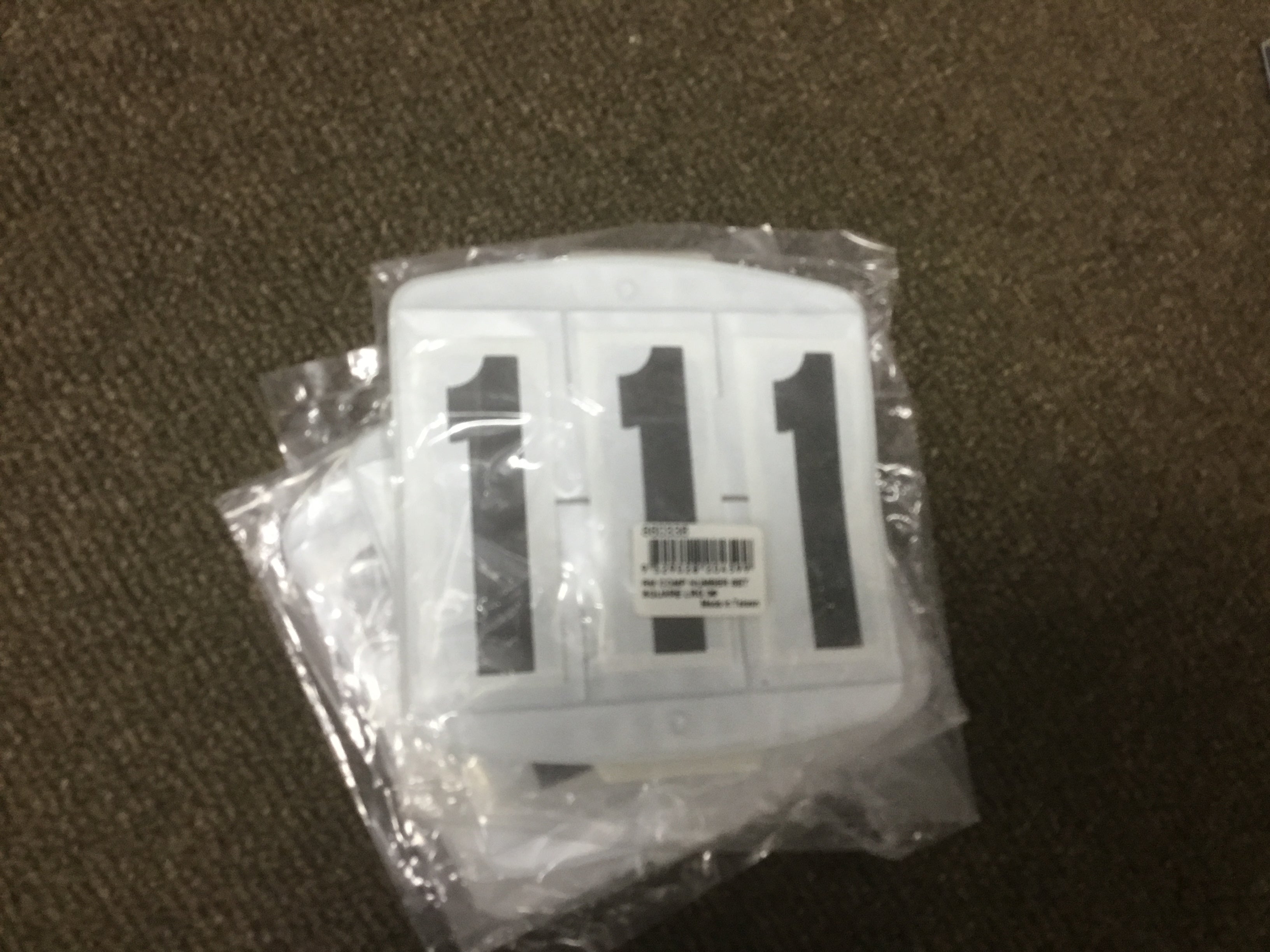 RM Competition Number Holder Set Large Square 3 Number