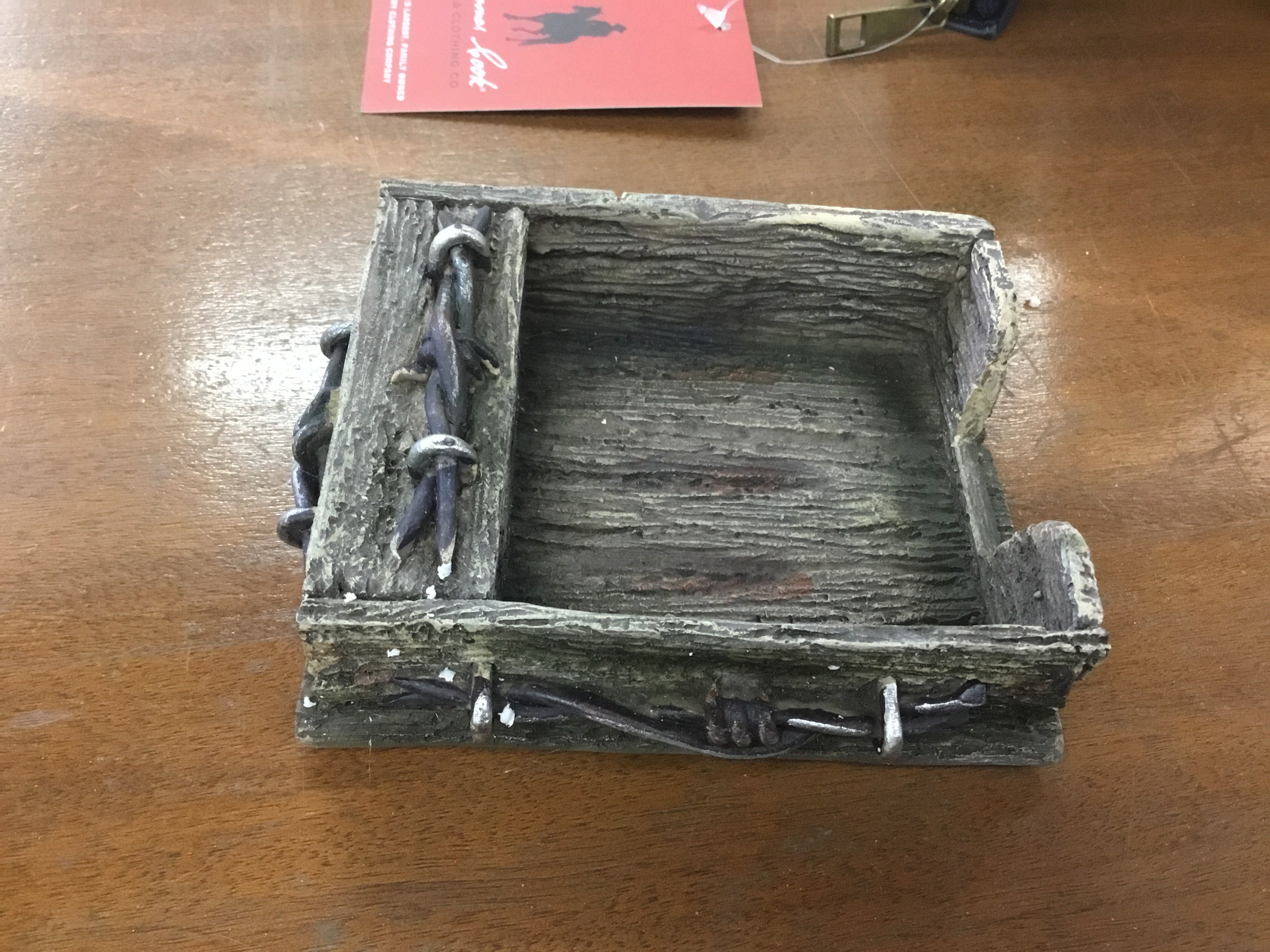 Pure Western Barbed Wire Post It Note Holder