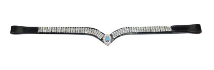 NEW ShowCraft Aquamarine & Diamontes Browband